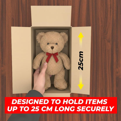 UKR Boxes 25x15x15 cm – 10 Pack Heavy Duty 5-Ply Cardboard Boxes