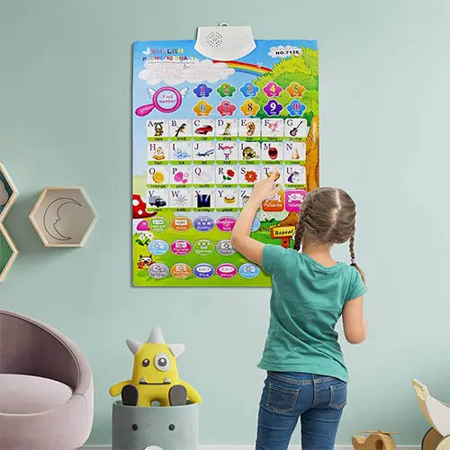 abc and numbers interactive wall poster 3