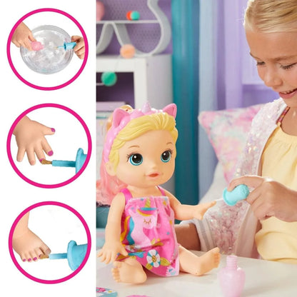 baby alive glam spa baby doll blonde 3