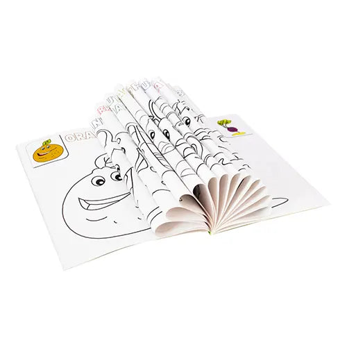 coloring book my fun fruits vegetables vehicles 3