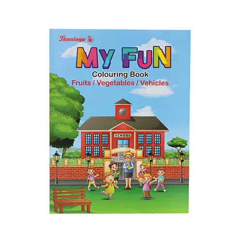 coloring book my fun fruits vegetables vehicles 6