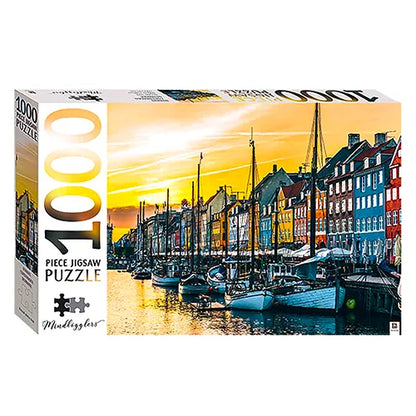 nyhavn copenhagen denmark 1000 piece jigsaw puzzle mindbogglers 1
