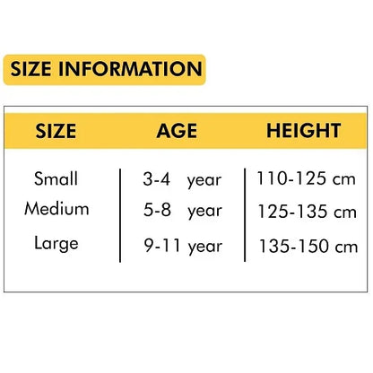 Size information - Scientist Costume