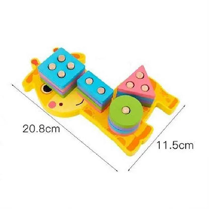 sorting shapes puzzle giraffe 5